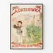 Plakat vintage Zakopane Adasiowka lokalizacja mieszkań