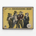 Plakat vintage western The Thundering Herd — oprawiony obraz na ścianie