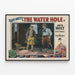 Plakat vintage western The Water Hole Zane Grey — oprawiony obraz na ścianie