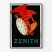 Plakat reklamowy vintage ZENITH Zegarek kieszonkowy