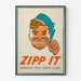 Plakat vintage Zipp It - Zaangażowana dekoracja ścienna