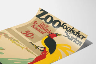 Plakat vintage Zoo Aquarium Koncert Wojskowy