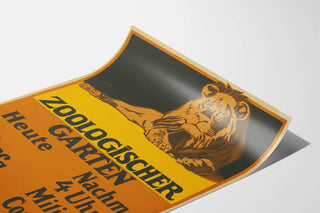 Plakat vintage Lew Zooogiczny Ogród Koncert wojskowy