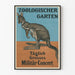 Plakat vintage Kangurze zoo z koncertem wojskowym