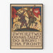 Plakat vintage propagandowy polskiej armii - Zwycięstwo od nas zależy