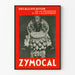 Plakat vintage Zymocal - Czerwona i czarna dekoracja ścienna